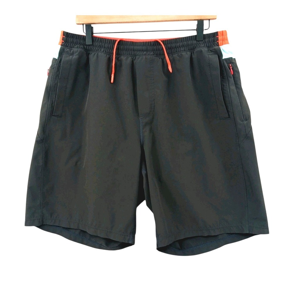 Birddogs Shorts Mens XXL Long 33"x9" Black Boomstick Zip Pocket Lined Stretch